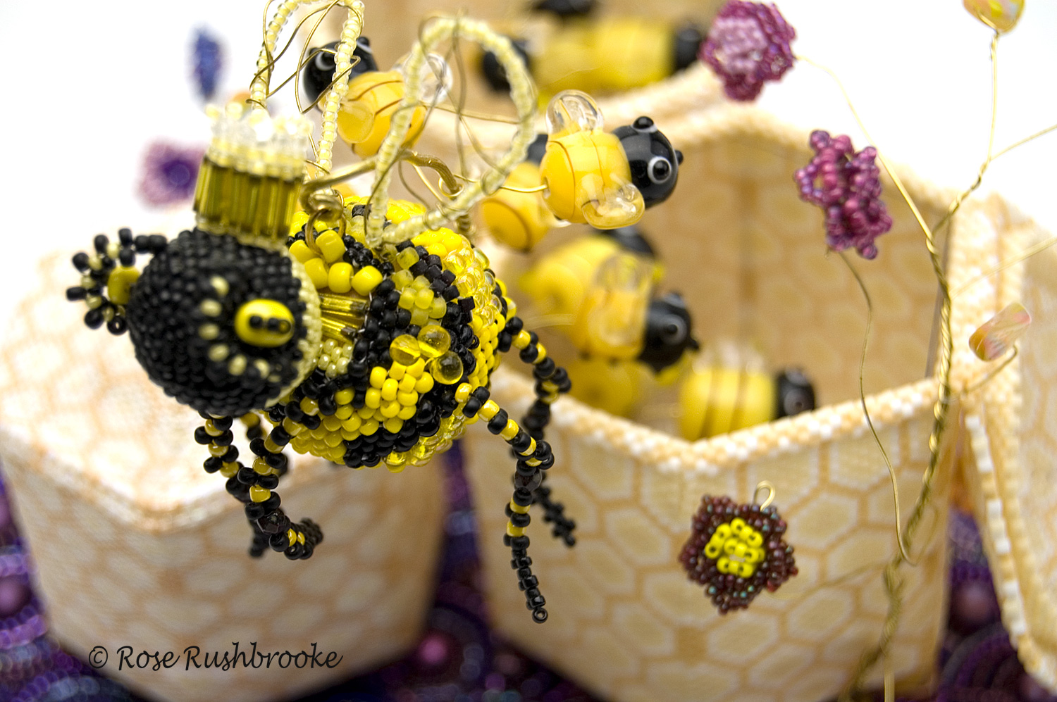 Close up of Queen Bee and Swarm. Image copyright © Rose Rushbrooke.