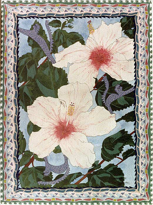 Les Folies Bergere - fractal quilt by Rose Rushbrooke. Image copyright © Rose Rushbrooke.