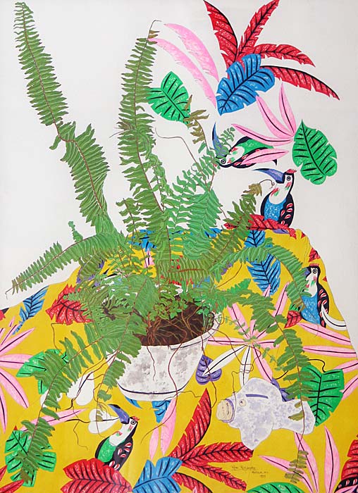 Les Folies Bergere - fractal quilt by Rose Rushbrooke. Image copyright © Rose Rushbrooke.