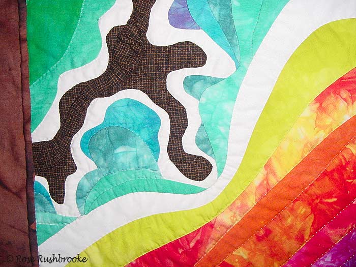Summer from Four Seasons of Oatlands - fractal quilt by Rose Rushbrooke. Image copyright &copy; Rose Rushbrooke.