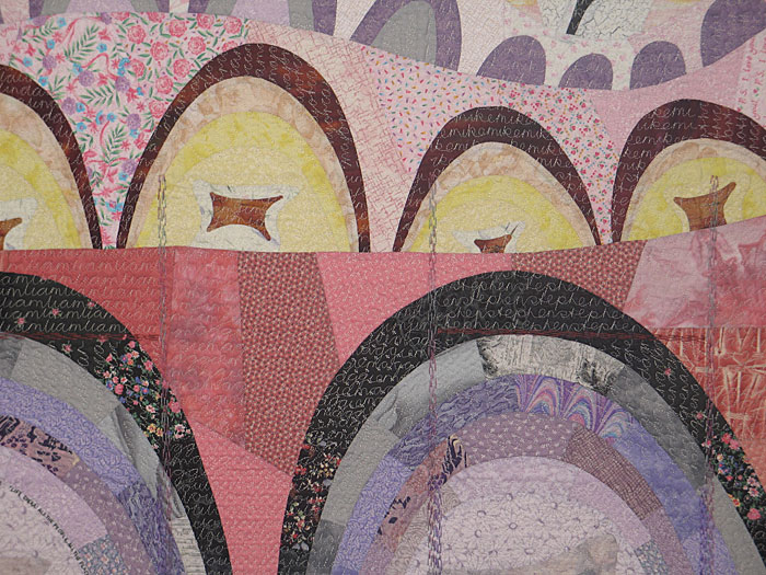 Detail 3 from Life Opera: All the People, All the Places - fractal quilt by Rose Rushbrooke. Image copyright &copy; Rose Rushbrooke.