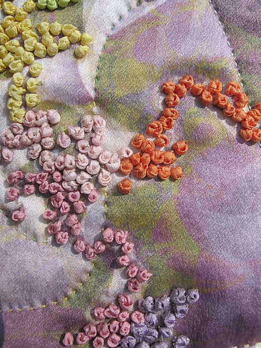 Detail 2 Woman  - fractal quilt by Rose Rushbrooke. Image copyright &copy; Rose Rushbrooke.